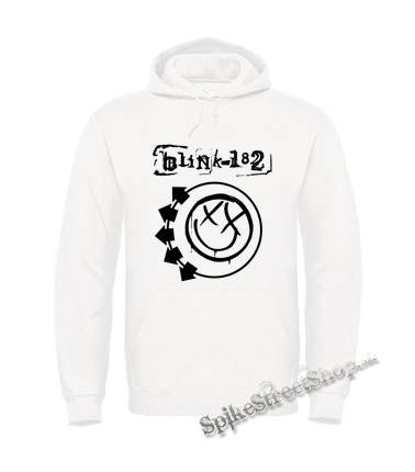 BLINK 182 - Logo & Smile - biela pánska mikina