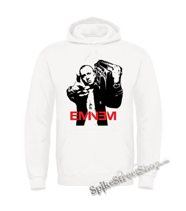 EMINEM - Logo & Portrait - biela pánska mikina