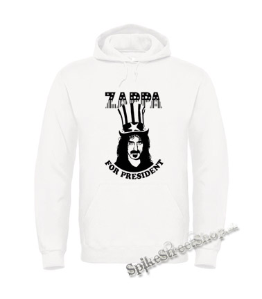 FRANK ZAPPA - For President - biela pánska mikina