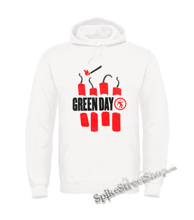 GREEN DAY - Bombs - biela pánska mikina
