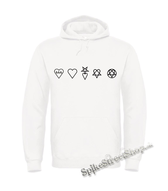 HEARTAGRAM HISTORY - biela pánska mikina