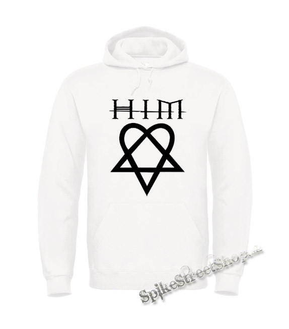 HIM HEARTAGRAM - biela pánska mikina