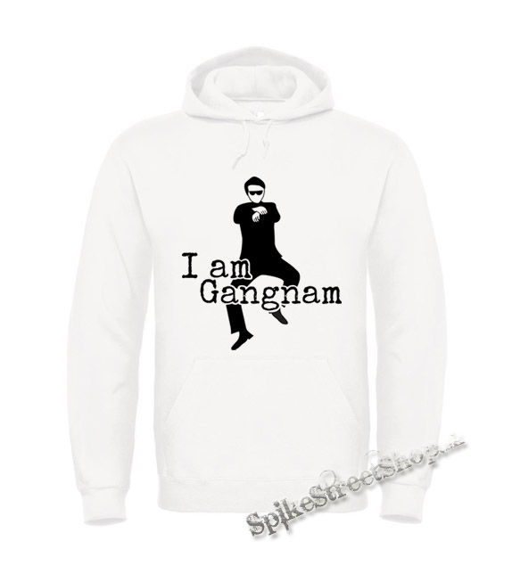 I AM GANGNAM - biela pánska mikina