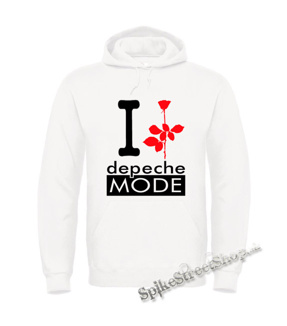 I LOVE DEPECHE MODE - biela pánska mikina