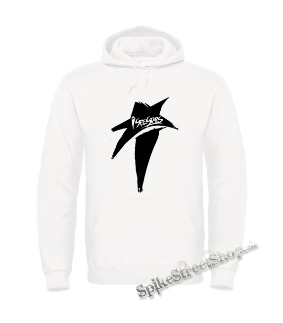 I SEE STARS - Black Star - biela pánska mikina