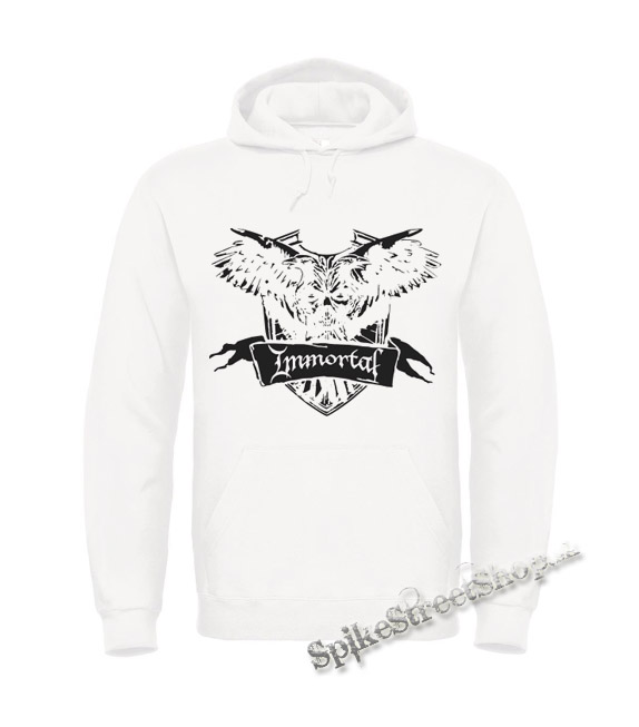 IMMORTAL - Crest - biela pánska mikina