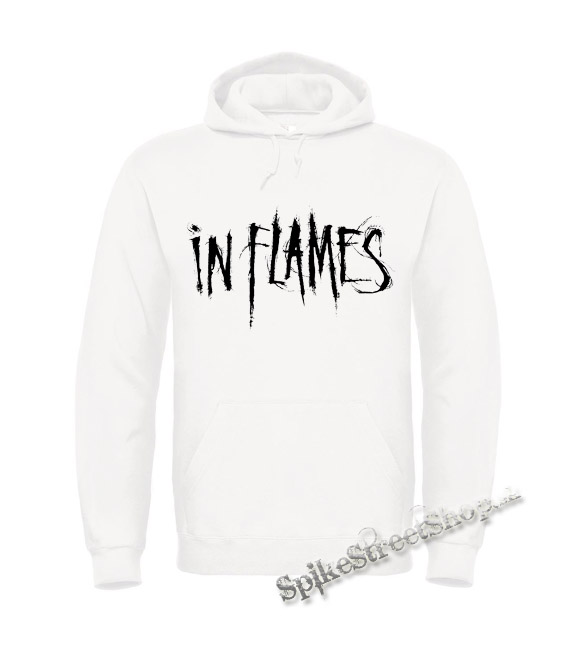 IN FLAMES - Logo - biela pánska mikina