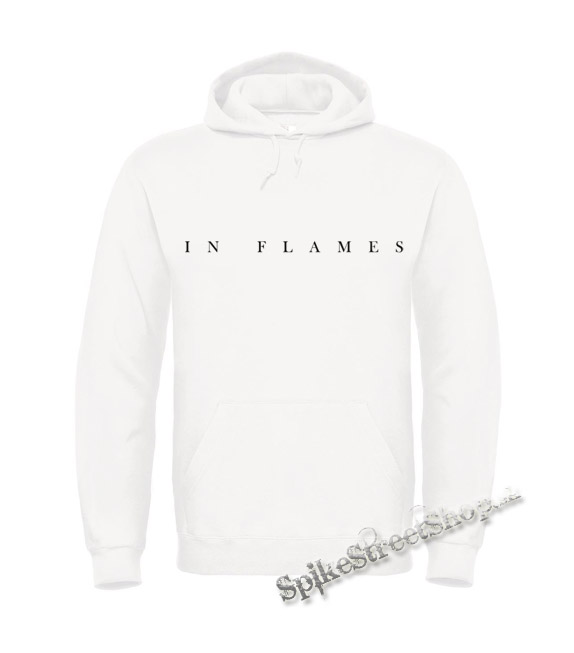 IN FLAMES - Plan Logo - biela pánska mikina