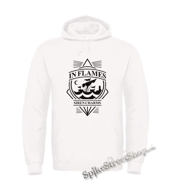 IN FLAMES - Siren Charms - biela pánska mikina