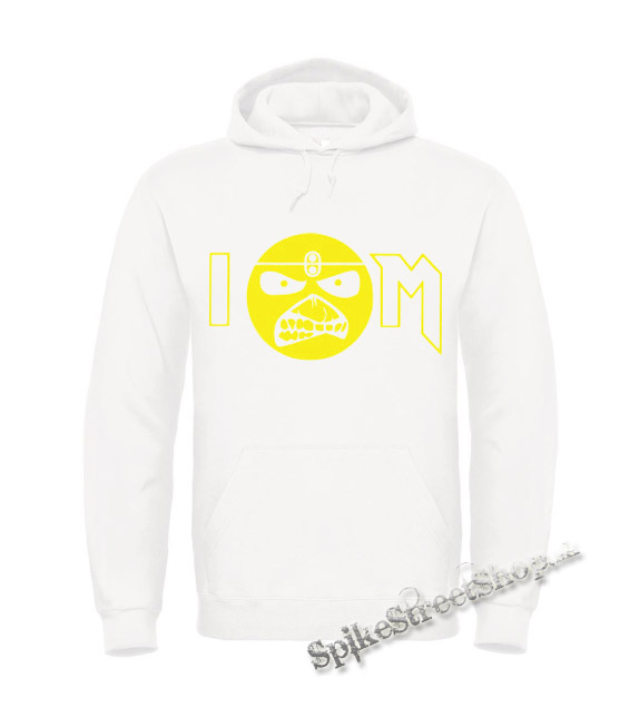 IRON MAIDEN - I Love Iron Maiden Yellow Eddie - biela pánska mikina