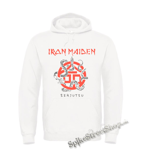 IRON MAIDEN - Senjutsu Snake - biela pánska mikina