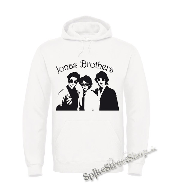 JONAS BROTHERS - Logo & Band - biela pánska mikina