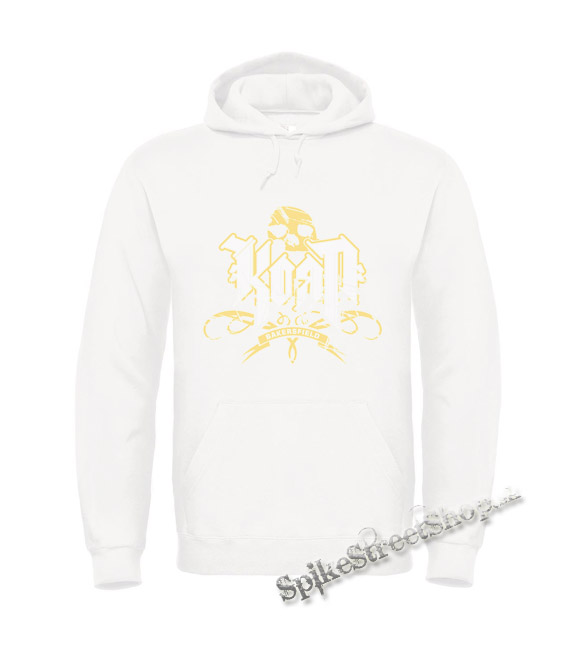 KORN - Logo Crest Bakersfield Gold - biela pánska mikina