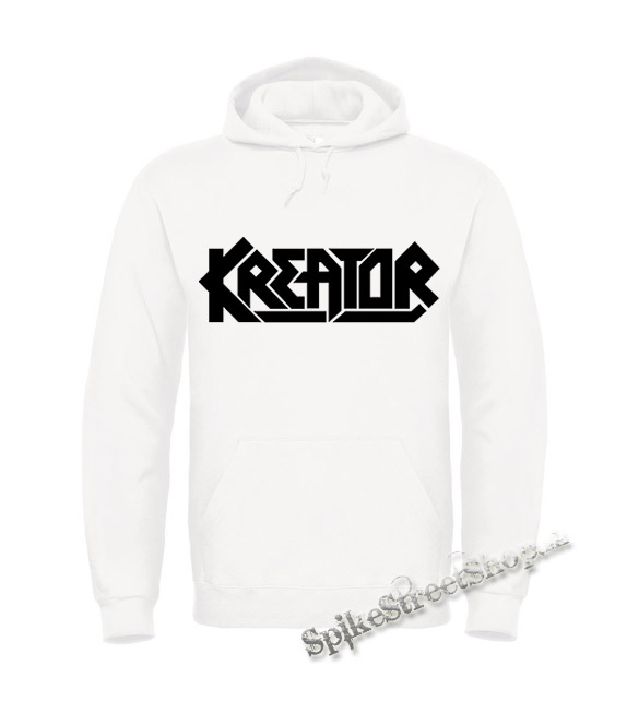 KREATOR - Logo Black - biela pánska mikina