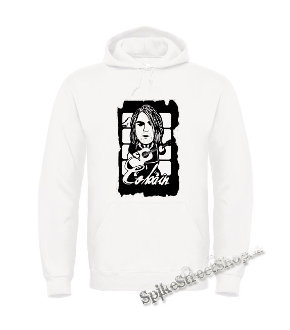 KURT COBAIN - Guitar - biela pánska mikina