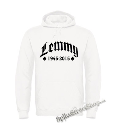 LEMMY - 1945-2015 - biela pánska mikina