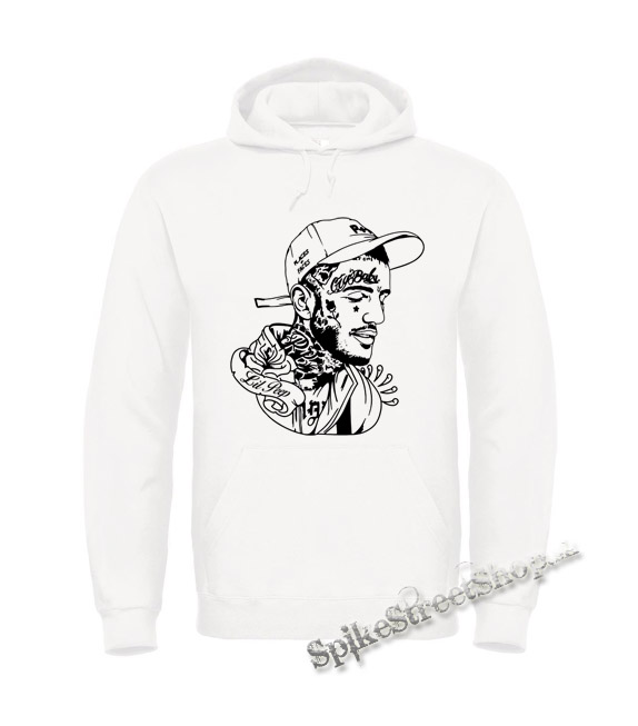 LIL PEEP - Cry Baby Portrait - biela pánska mikina