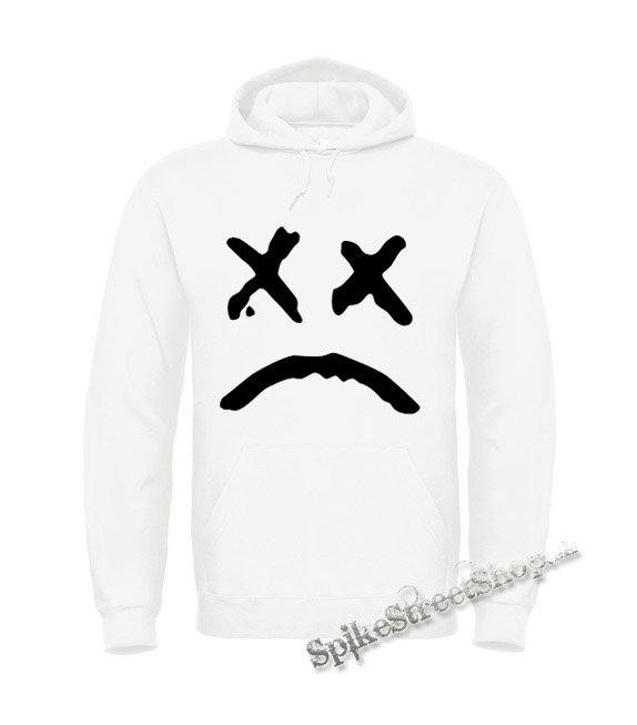 LIL PEEP - Sad Face - biela pánska mikina