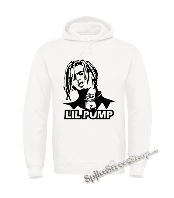 LIL PUMP - Logo & Portrait - biela pánska mikina