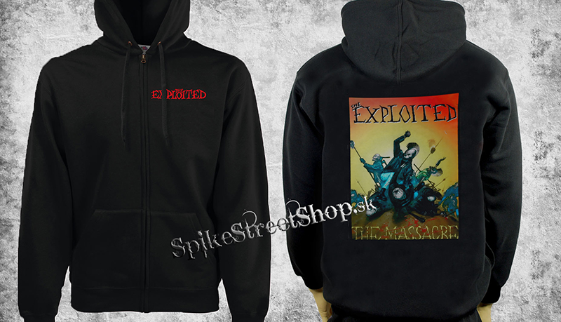 THE EXPLOITED - The Massacre - čierna pánska mikina na zips