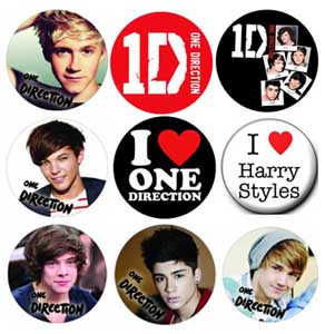 ONE DIRECTION - Sada odznakov