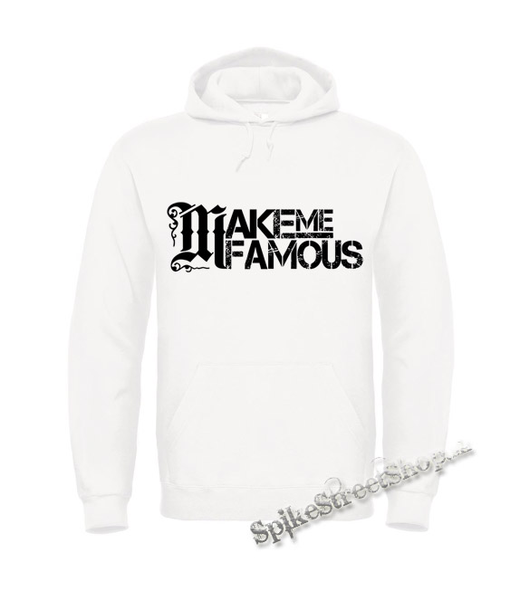 MAKE ME FAMOUS - Logo - biela pánska mikina