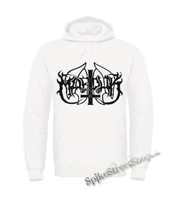 MARDUK - Logo Black - biela pánska mikina