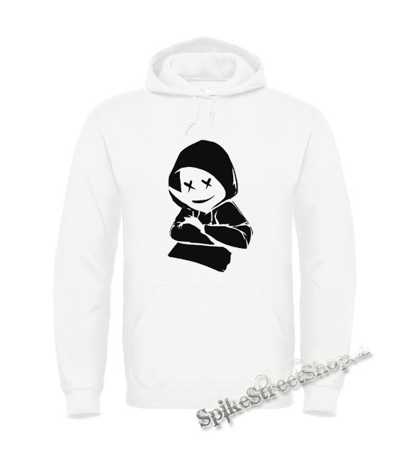 MARSHMELLO - Smile DJ - biela pánska mikina