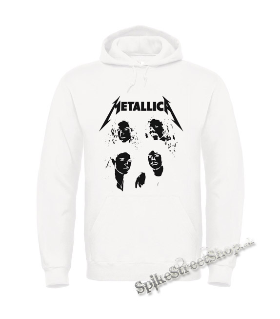 METALLICA - Band Justice Time - biela pánska mikina