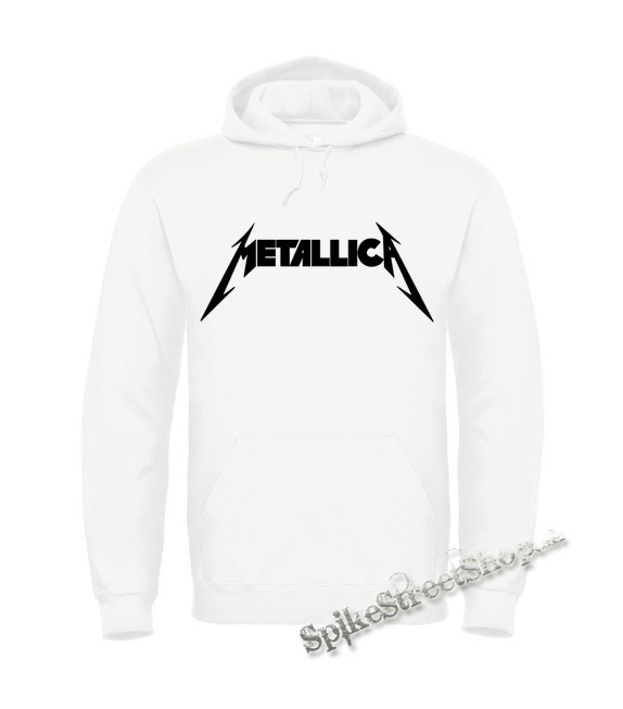 METALLICA - Logo - biela pánska mikina