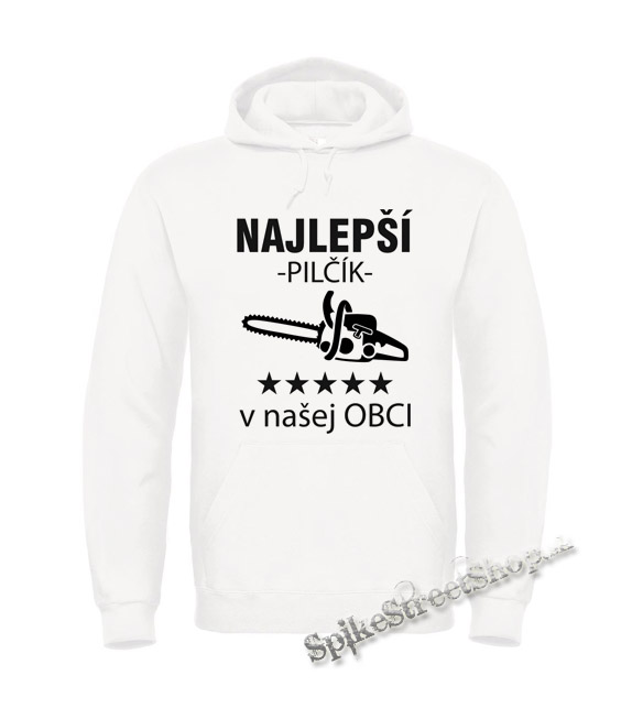 NAJLEPŠÍ PILČÍK V NAŠEJ OBCI - biela pánska mikina