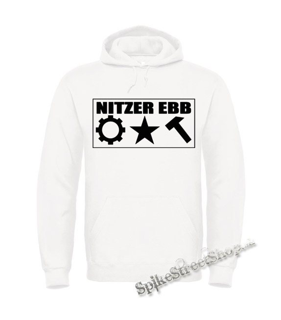 NITZER EBB - Logo After Party - biela pánska mikina