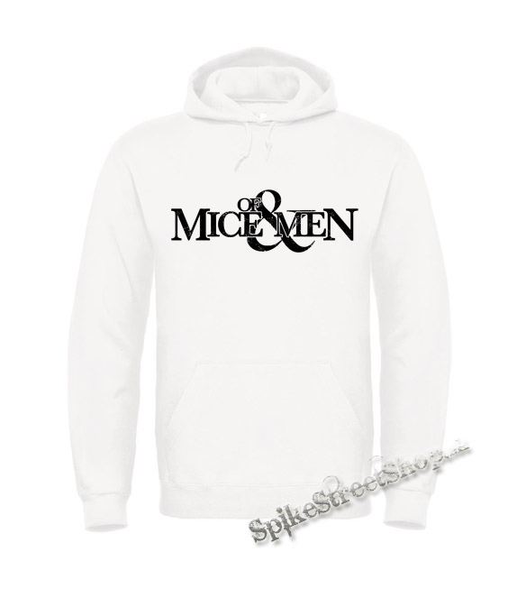 OF MICE AND MEN - Logo - biela pánska mikina