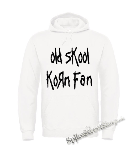 OLD SKOOL KORN FAN - biela pánska mikina