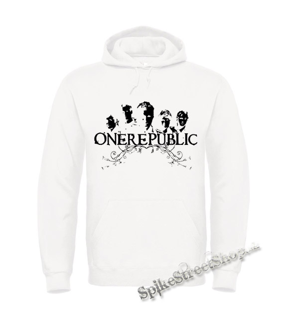 ONE REPUBLIC - Logo And Band - biela pánska mikina