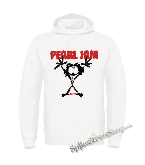 PEARL JAM - Alive Red Black - biela pánska mikina