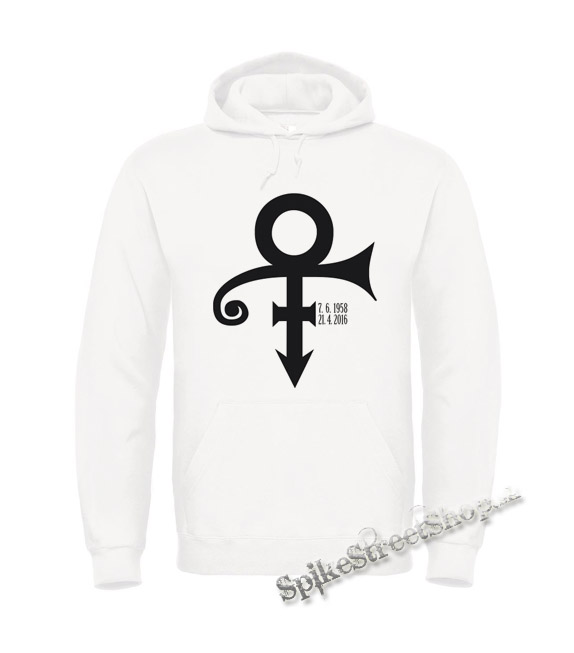 PRINCE - Signature 1958-2016 - biela pánska mikina