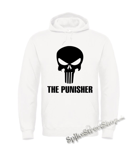 PUNISHER - Logo - biela pánska mikina
