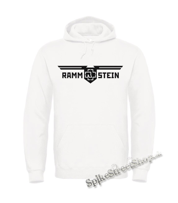 RAMMSTEIN - Wings Logo - biela pánska mikina