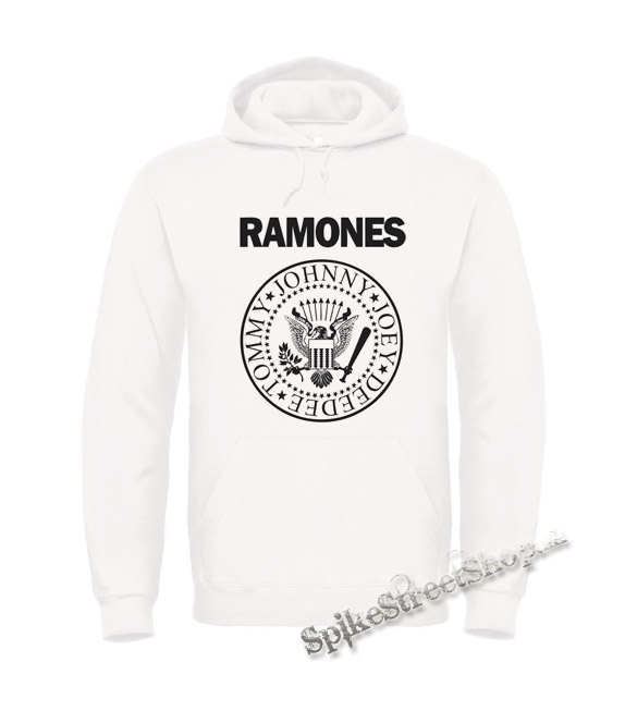 RAMONES - biela pánska mikina