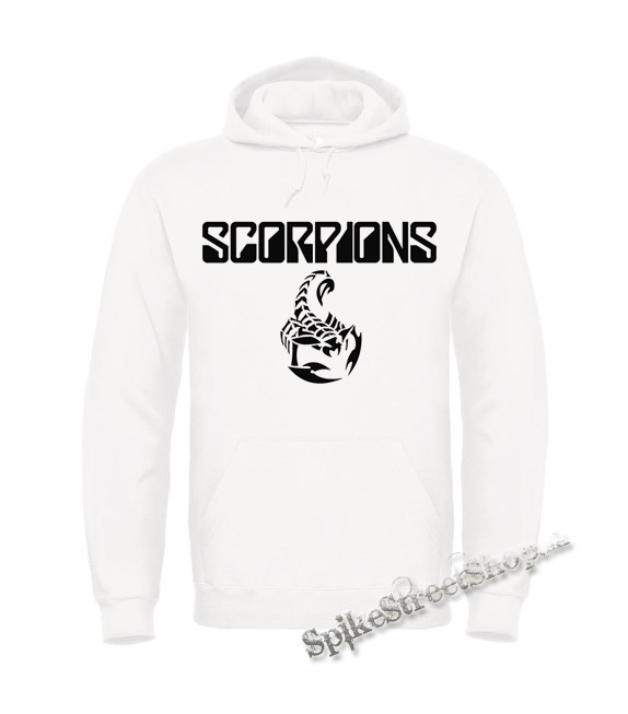 SCORPIONS - Logo - biela pánska mikina