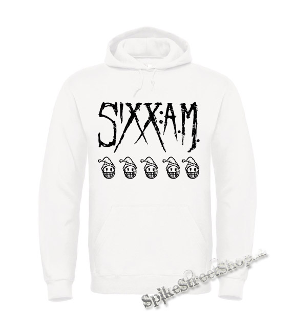 SIXX AM - biela pánska mikina