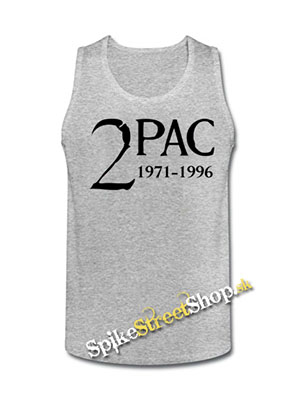 2 PAC - 1971-1996 - Mens Vest Tank Top - šedé