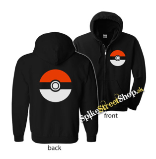 POKEMON - Symbol - čierna detská mikina na zips (-50%=VÝPREDAJ)