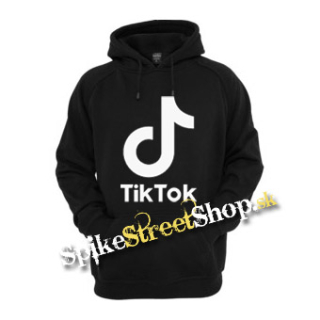 TIK TOK - Logo - čierna detská mikina (-50%=VÝPREDAJ)