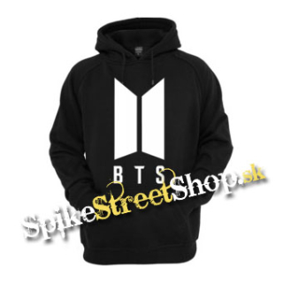 BTS - BANGTAN BOYS - Logo - čierna pánska mikina (-50%=VÝPREDAJ)