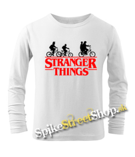 STRANGER THINGS - Bicycle Gang - detské tričko s dlhými rukávmi (-50%=VÝPREDAJ)