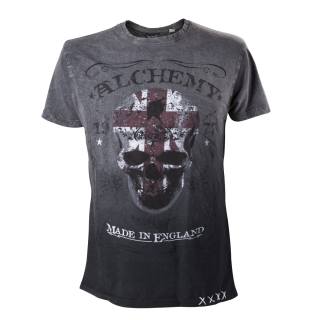 ALCHEMY - The Pact Label T-Shirt - sivé pánske tričko 