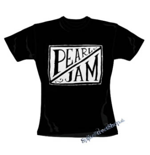 PEARL JAM - Logo - čierne dámske tričko (-60%=VÝPREDAJ)