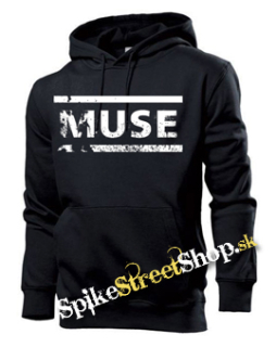 MUSE - Crash Logo - čierna pánska mikina (-50%=VÝPREDAJ)